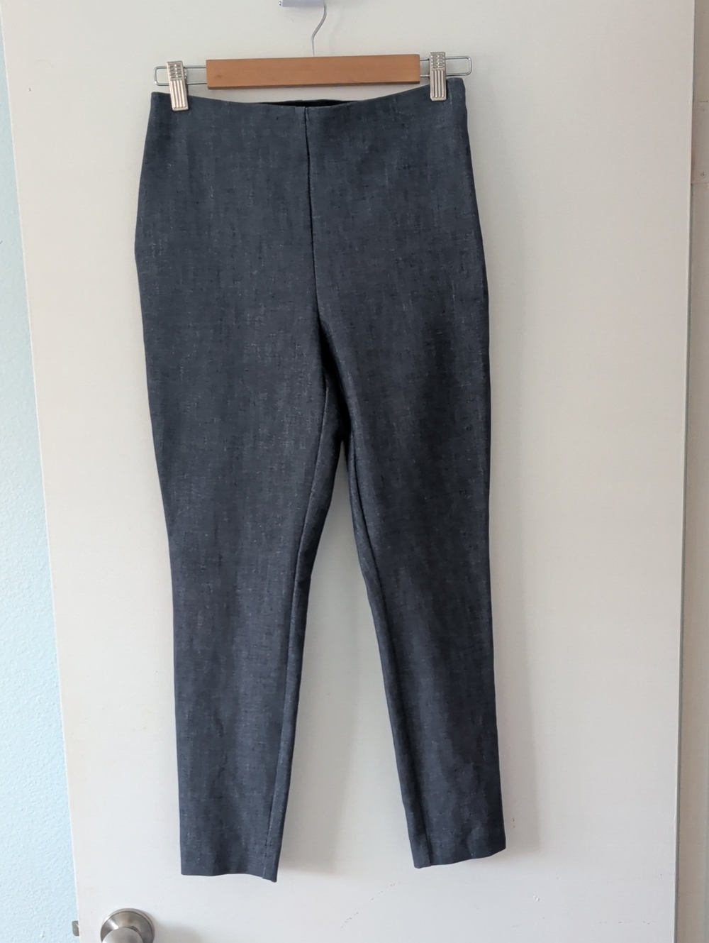 LOFT Grayish Blue Skinny Pants